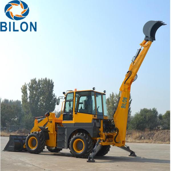 Yunnei Engine Backhoe Loader , 76KW Front Loader Tractor