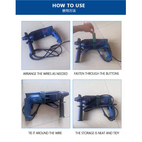 Hook and loop tape application on garment