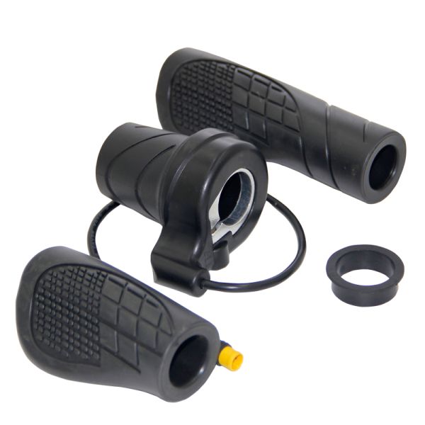20X Half Twist Throttle Electric Bicycle Right Handle Throttle Waterproof SM Connector for E Bikes or Electric Scooter