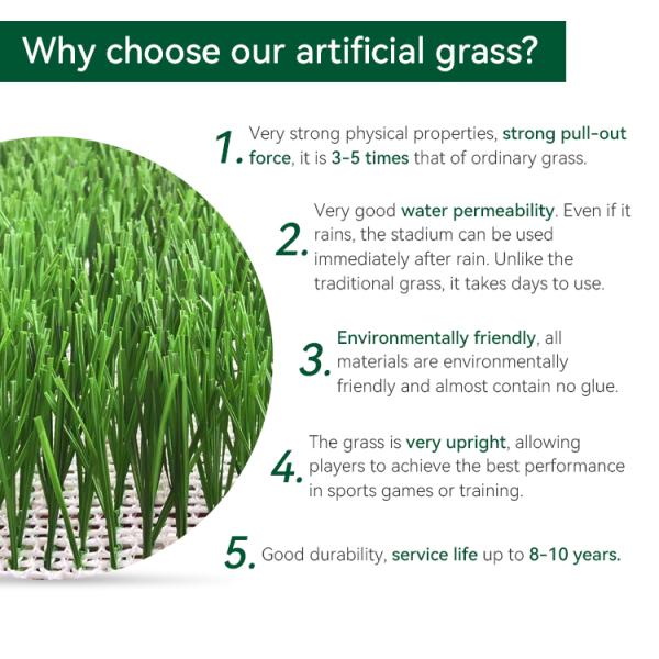 Mixed Artificial Grass Natural Woven Artificial Turf Grass For Dogs Football Synthetic