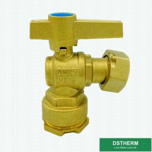Quality Customized Brass Color Ball Valve Single Union With Check PN25 wholesale