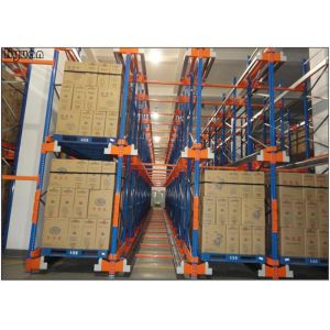 Radio Shuttle Selective Pallet Racking System Cold Rolled Shock Resistance