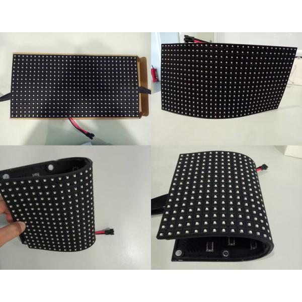 4mm Flexible Led Panel Video Screen 1R1G1B / SMD2121 Black Lamp