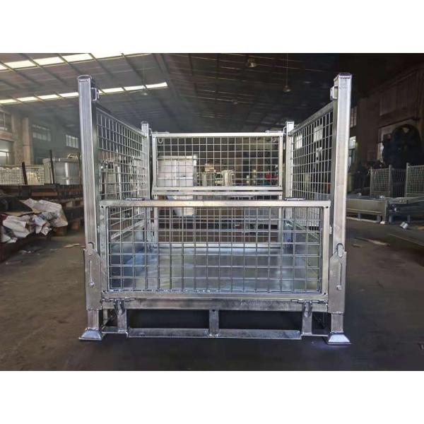 Collapsible Warehouse 250kg Wire Mesh Container Rack Heavy Duty