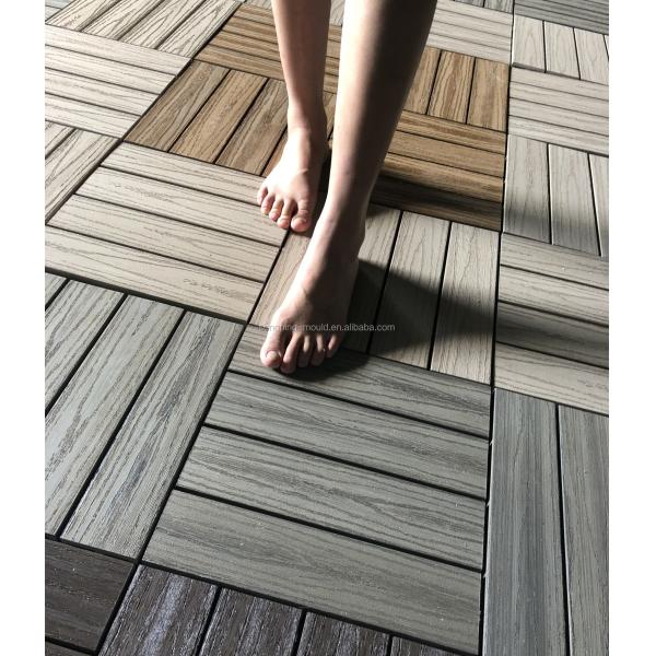 300mm*300mm Plastic Based PVC Square Pool Deck Tiles Above 18mm Thickness