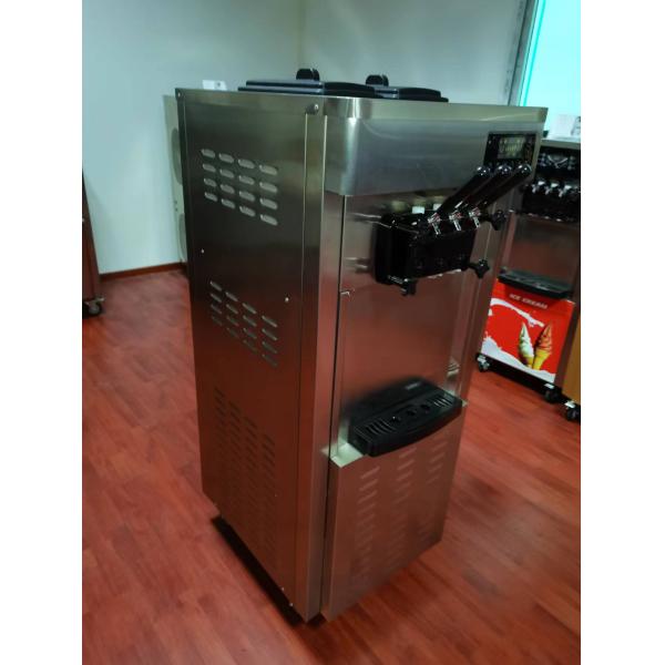 110-220V/50-60Hz Soft Serve Ice Cream Maker Machine 3 Flavors Commercial Ice Cream Making Machines for Food Beverage Shops