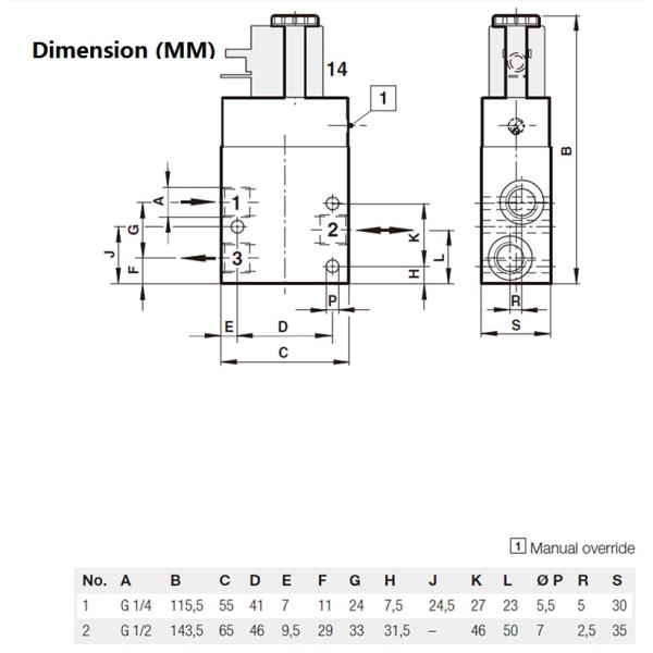 IMI HERION Norgren 8010777 AC220V DC24V 3/2 Aluminium