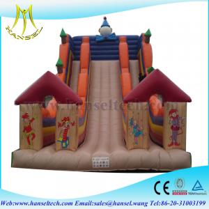 Quality Hansel guangzhou inflatable slide ,big inflatable slides ,bouncy castle for sale wholesale