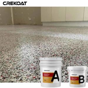 Quality 100% Solid Epoxy Resin Floor Paint With Decorative Acrylic Broadcast Flakes wholesale