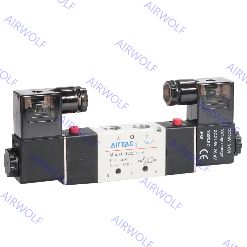 AIRTAC 4V200 Series 5/2 way, 5/3 way Electric Solenoid Valves 1/8" Port Size