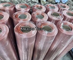 Quality 20 mesh plain weave red copper wire mesh 99.9% pure copper metal screen wholesale