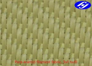 China High Tensile Aramid Fiber Fabric 3x1 Twill Kevlar Aramid Fabric Filament Fiber on sale