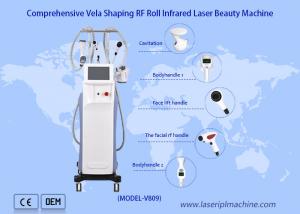 Quality Professional 640nm Cavitation Machine Body Slimming Vela Infrared Laser Rf Roll Shaper 90kpa wholesale