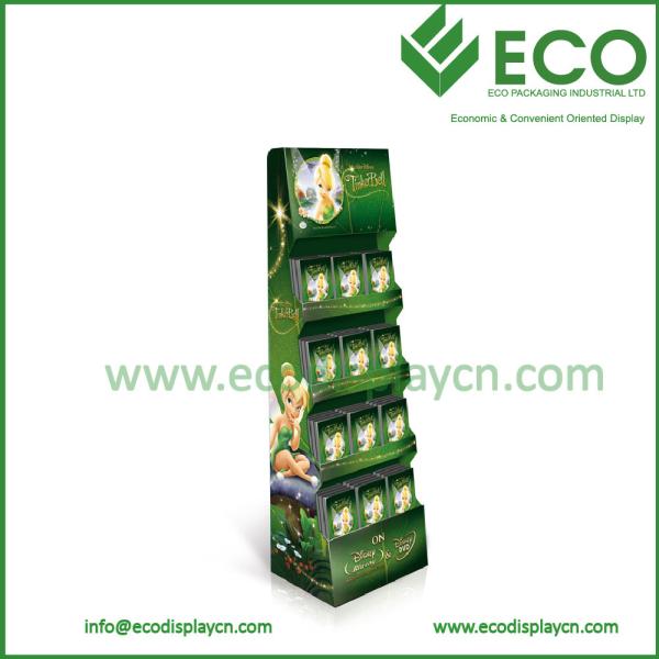 Book Display Stand, Custom Cardboard Advertising Book Floor Display Stand For Sale