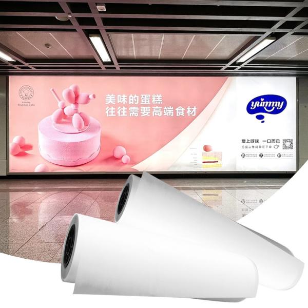 PET Film 210 Microns Waterproof Front Print Backlit Film for Advertisement Poster Inkjet Media Supplies