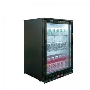 Quality Hotel 108L Fan Cooling Display Fridge Beer Bar Refrigerator Glass Hinge Door Back Bar Cooler With CE wholesale