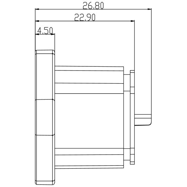 Compact Wiring Harness Connector IEC AC Power Socket Screw Plug Adapter AC Plug Adapter Ear