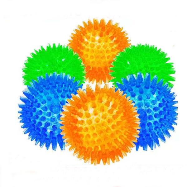 Amazon Best Balls For Puppies TPR Sound Toy Ball Dog Bite Resistant Elastic Stab Ball Medium And Large Dog Toys