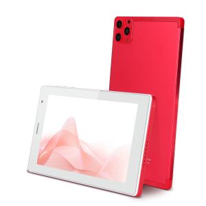 C idea 7 Inch Tablet PC 8GB RAM 512GB ROM Quad Core Processor Dual Camera WiFi/BT for Teens with Case CM513 (red）