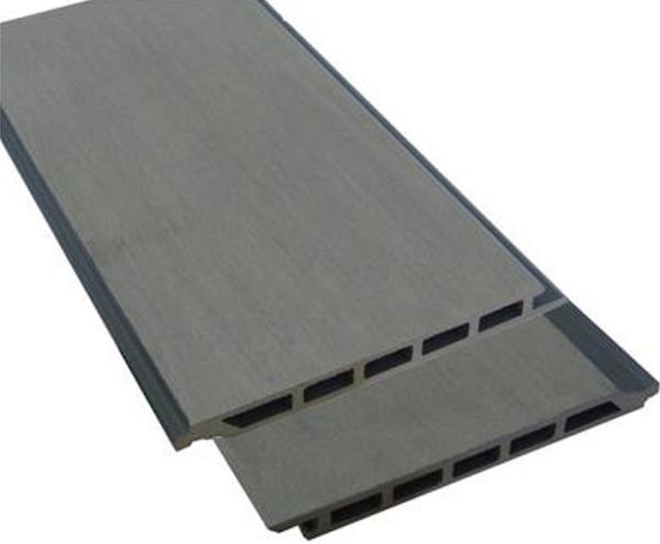 Cheap 3D Texture WPC Slatted Cladding Wall Panel Board External Plastic Wood for sale