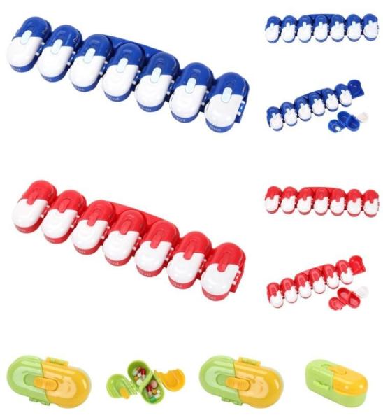 A week multi-function Safly 7case pill container, A week multi-function cabinet