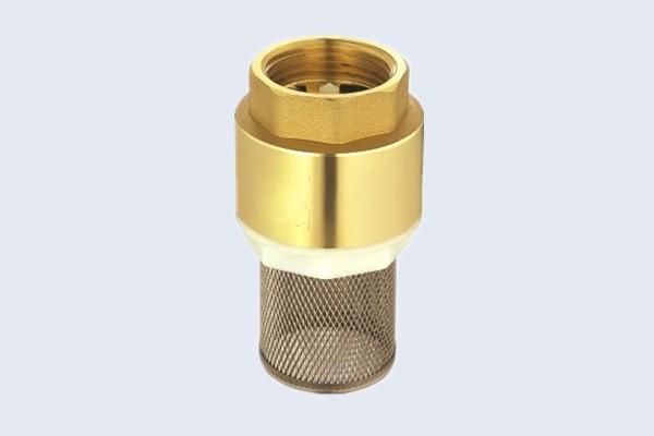 Cheap EN228-1 Brass Spring Check Valve With Filter PN16 / 232Psi for sale