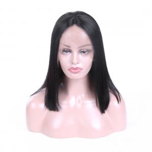 Quality Pure Virgin Hair Lace Wigs / Lace Front Wigs For Black Women Silk Straight wholesale