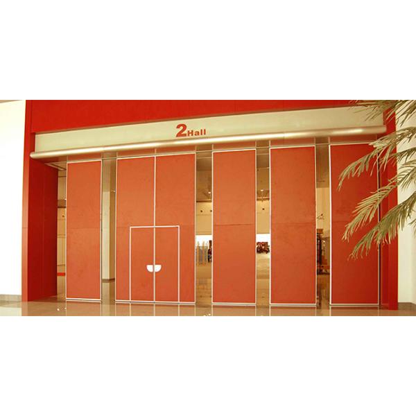 95mm Red Modular Office Partition Walls 38kg/M2 Movable Wall Systems