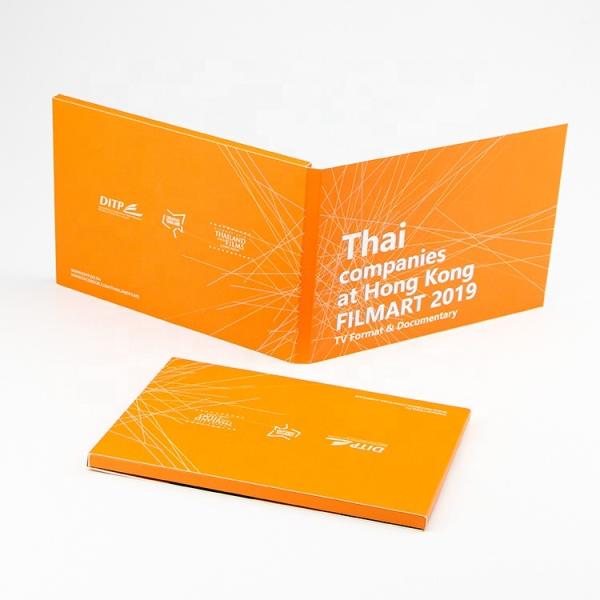 Lcd Video Book Advertising Video Book 2.8inch Customized Printing Lcd Screen Video Brochure