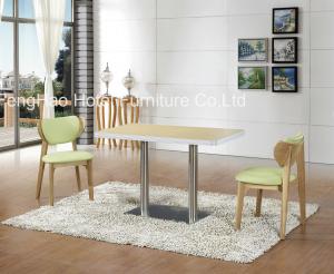 Quality Ss Leg Square Restaurant Tables And Chairs , Hotel And Restaurant Furniture wholesale
