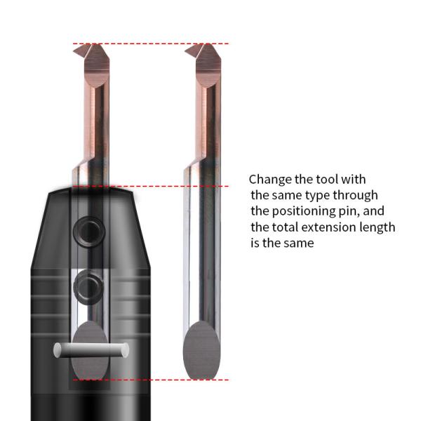 Anti Vibration Inner Threading Tool Small Diameter With Nano Coating