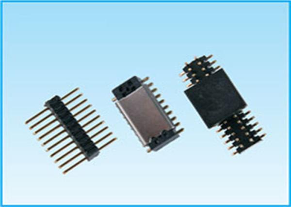 Cheap 0.8mm Pitch Single Row Header Connector , Surface Mount Pin Header Eco Friendly for sale