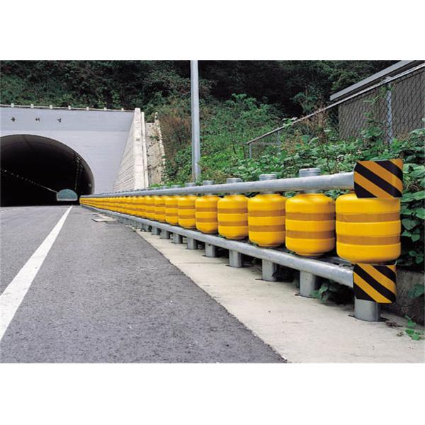 Yellow Orange Highway Safety Guardrail EVA Rotating Barrier
