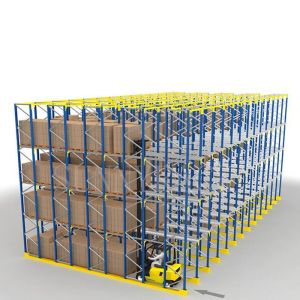 Quality CE EN 15620 Q235B Drive In Drive Through Racking System wholesale
