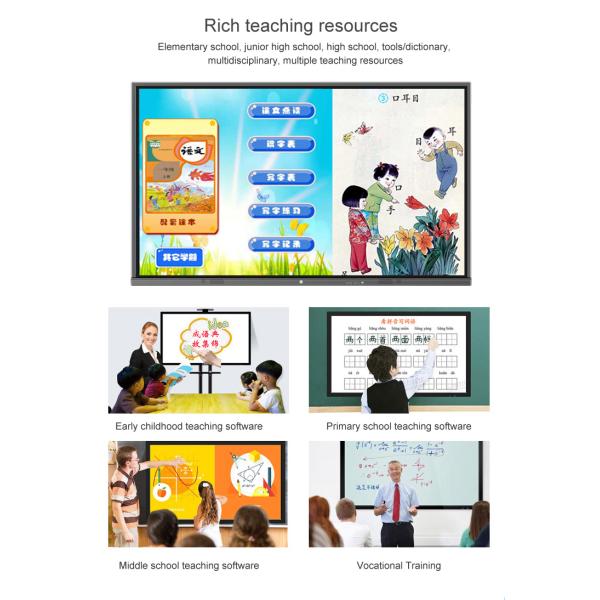 HD LCD 8ms 60Hz IR 85" 500cd Interactive Smart Board