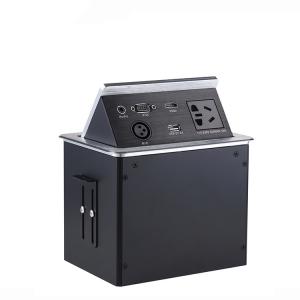 Quality High End Custom Desktop Conference Table Socket Hidden One - Key Popup Box wholesale
