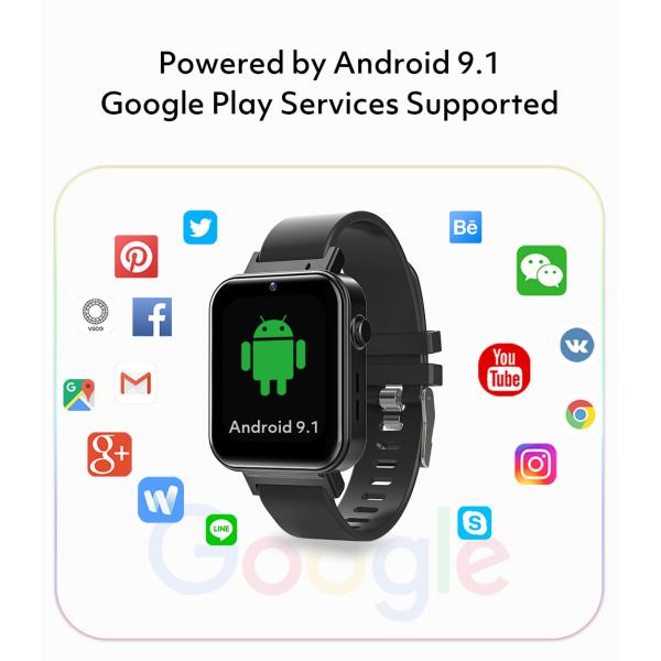 1.75inch 320 * 385 Resolution 1.5 Hour Charging Time Face Recognition Video Chat 4G S21 Smart Watch for Weather Monitoring