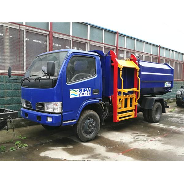 Full Automatic Rubbish Collection Truck / Hydraulic Control Pick Up Garbage Truck