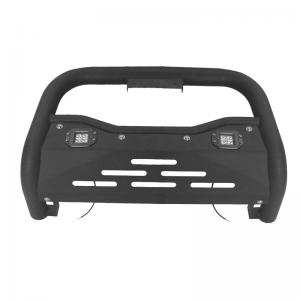 China Wholesale 4x4 Parts Paint Black Bull Bar Replacement Steel Black Front Bumper Guard For Hilux Revo on sale