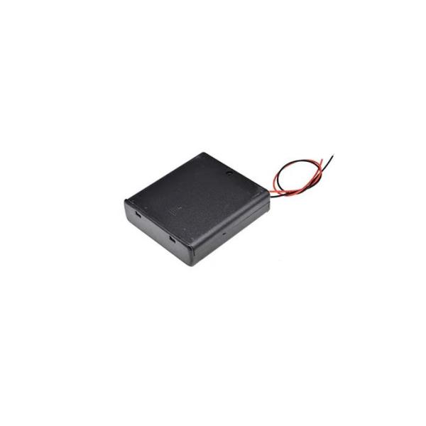2 Wire 6v 4AA Battery Box Electronic Components With Wire And Switch
