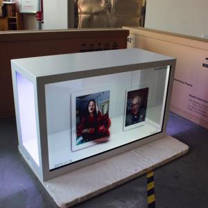 China HD 1080P Transparent LCD Screen Build In Clock And Calendar Function on sale