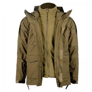 Quality ODM Military Winter Coat Men Windbreaker Hood Fiber Polyester wholesale