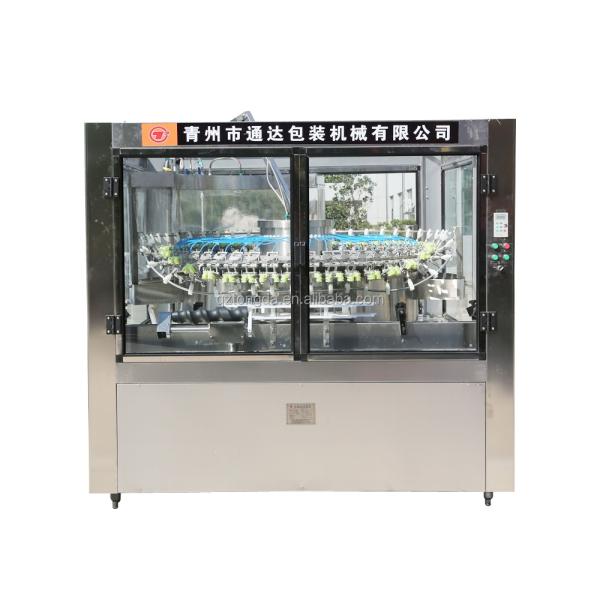 Full Automatic Bottle Filling And Capping Machine , Factory Glass Bottle Aluminum Capping Machine