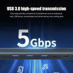 USB 3.1 Interface Type 10 In 1 Type C Hub For High Speed Data Transfer And