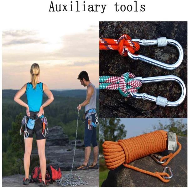 40mm Stainless Steel Carabiner Hook The Must-Have Accessory for Climbing Enthusiasts