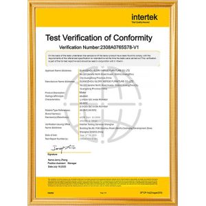 Guangzhou Glory Merge Furniture Co.,Ltd. Certifications