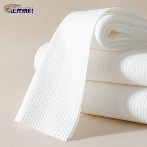 Quality 30x70cm Disposable Rags Cloth White Spunlace Nonwoven 80GSM Disposable Hair Towels wholesale