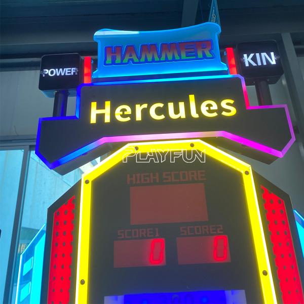 Coin Operated Indoor Sports Hercules Hammer Master Strongman Arcade Game Machine