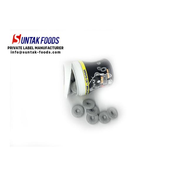 Hole Shaped Sugar Free Fresh Breath Mints For Jar , Natural Peppermint Candy