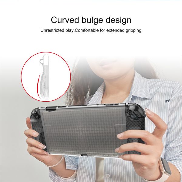 Diamond Pattern Design Split TPU Joy-Con Middle Frame Protective Case Kit for Nintendo Switch 2